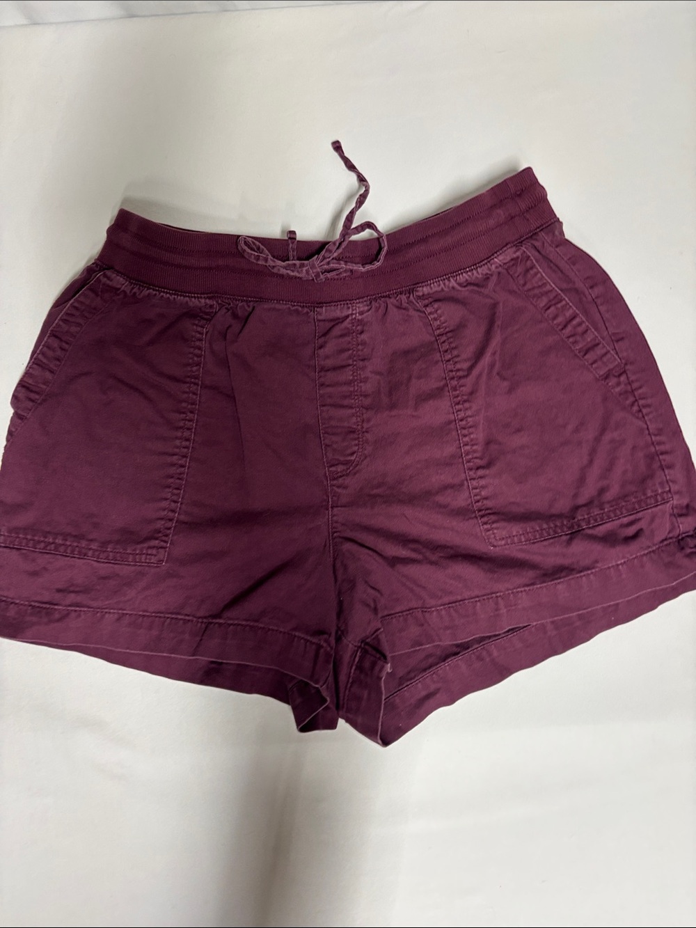 GAP Women’s Cotton Pull On Utility Shorts Plum Purple Size M